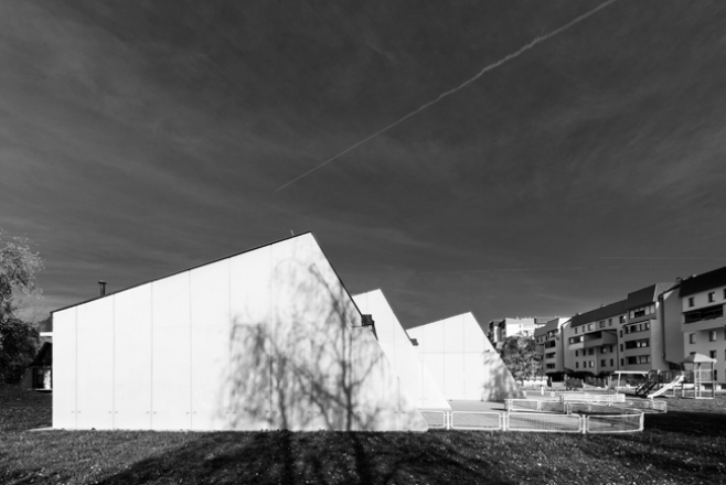 Kindergarten Oton Župančič, unit Mehurčki, 1982, architect Drago Klemenčič, photo Blaž Jamšek