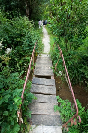 Obisk vrtov Jute Krulc v Žireh, 3. julij 2015. Foto: Blaž Jamšek