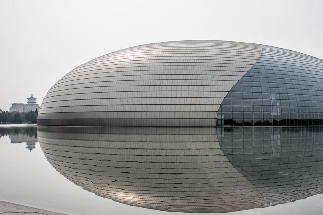 Nacionalna opera, Peking, arh. Paul Andreu, 2010, foto Maruša Debevec