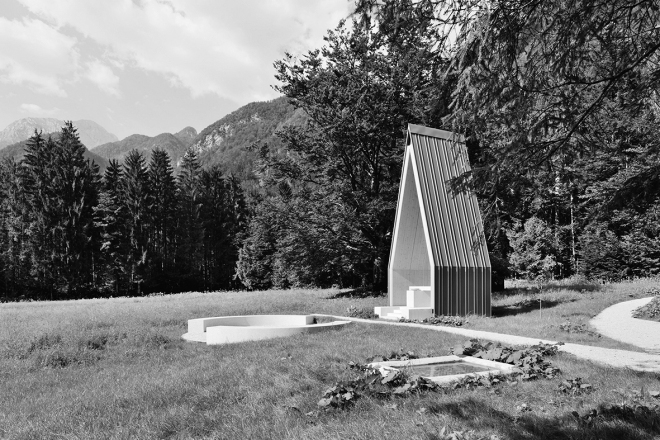 Kopišča, spominski park z obeležjem; arhitektura: Krog, foto: Miran Kambič