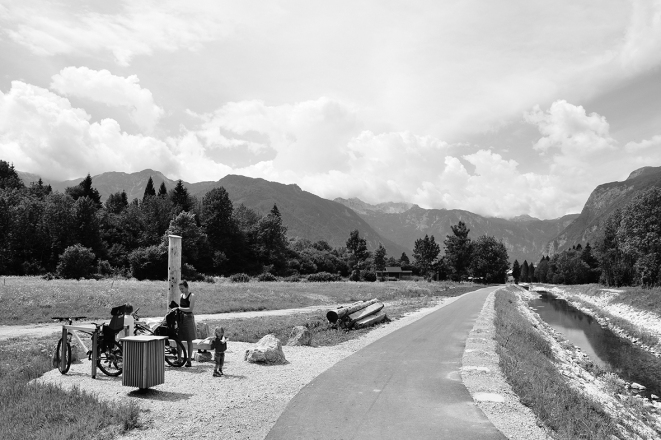 Cycling Path Bohinj, architecture: Atelje Ostan Pavlin, photo: Aleksander S. Ostan