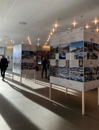 Slovenska alpska arhitektura v Ski museum Holmenkollen, foto Tjaša Mavrič