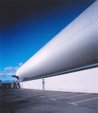 Dvorana Zalog, Ljubljana, 1999–2003, Jelka Šolmajer, foto: Društvo arhitektov Ljubljana