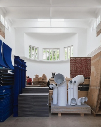 Nemški paviljon, beneški arhitekturni bienale 2023, ARCH+, SUMMACUMFEMMER, BÜRO JULIANE GREB, foto: Flavia Rossi