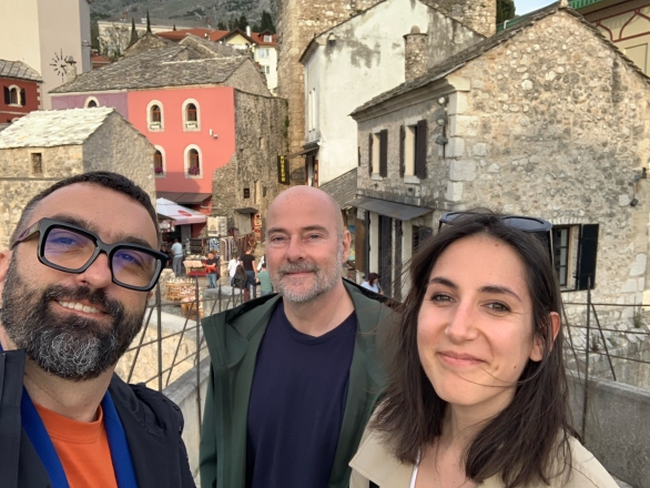 Boštjan Bugarič, Martin Reichert, Dunja Krvavac, Mostar, 23 April 2023, photo Boštjan Bugarič