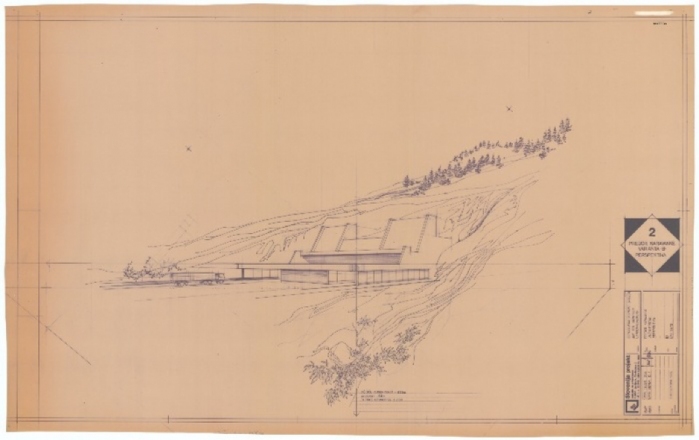 Portalni objekt predora Karavanke, Hrušica, Jesenice, 1991, Savin Sever s sodelavci, Katarina Bebler, Slovenija projekt