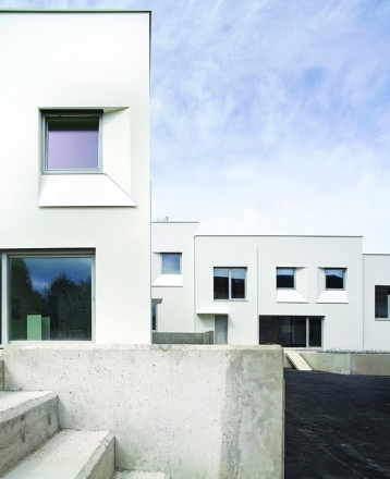 Chain houses Celovška, Ljubljana, 2019, Gregorc Vrhovec architects and Coinhab architects, photo Damjan Švarc