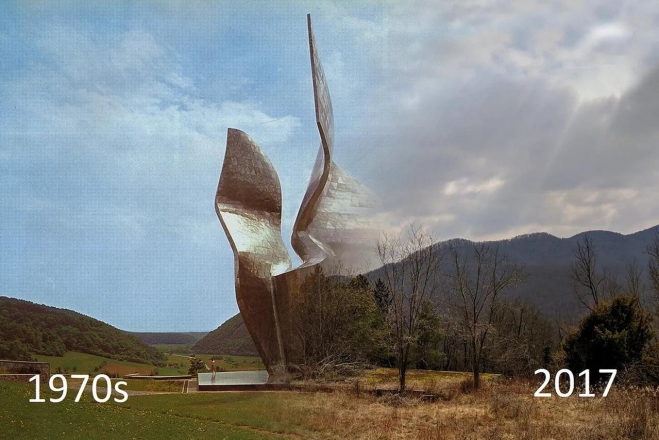 Spomenik zmage naroda Slavonije, 1957-1968, Vojin Bakić