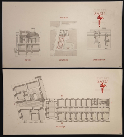 Alenka Lenarčič Jeršek: Annex to the building of the Slovenian Academy of Sciences and Arts, Gosposka ulica, Ljubljana, 1957, photo: Private archive of Miha Jeršek