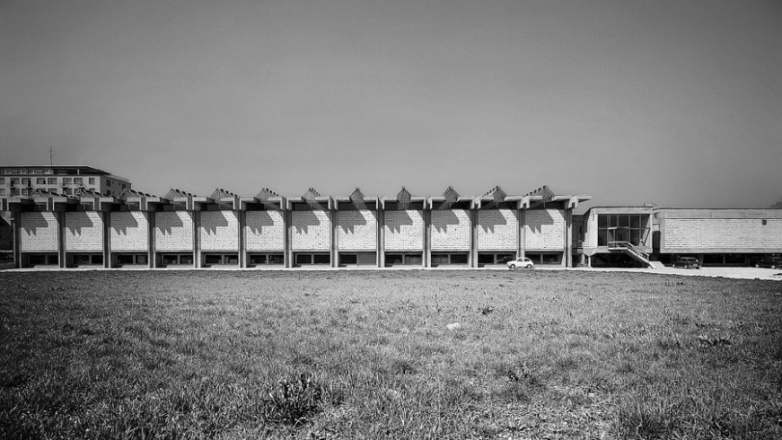 Katarina Bebler: Mladinska knjiga printing house (author Savin Sever), Ljubljana, 1963–1966, photo: Museum of Architecture and Design
